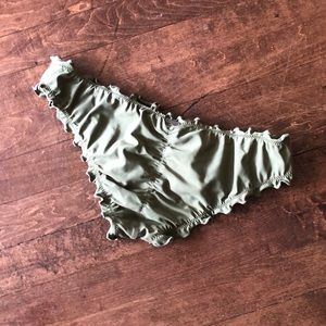 Hollister Scrunchy Army Green Bottoms